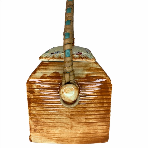 VTG Price Bros "Ye Olde Fireside" Biscuit Barrel! - Picture 2 of 7